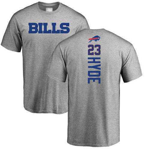 Men NFL Buffalo Bills #23 Micah Hyde Ash Backer T Shirt->buffalo bills->NFL Jersey